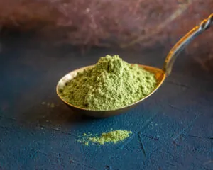 Organic wheat grass powder